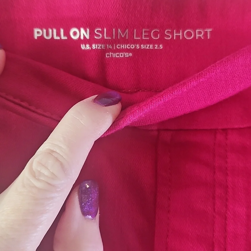 Chico's Pink Women's Shorts 2.5 NWT - Picture 5 of 8
